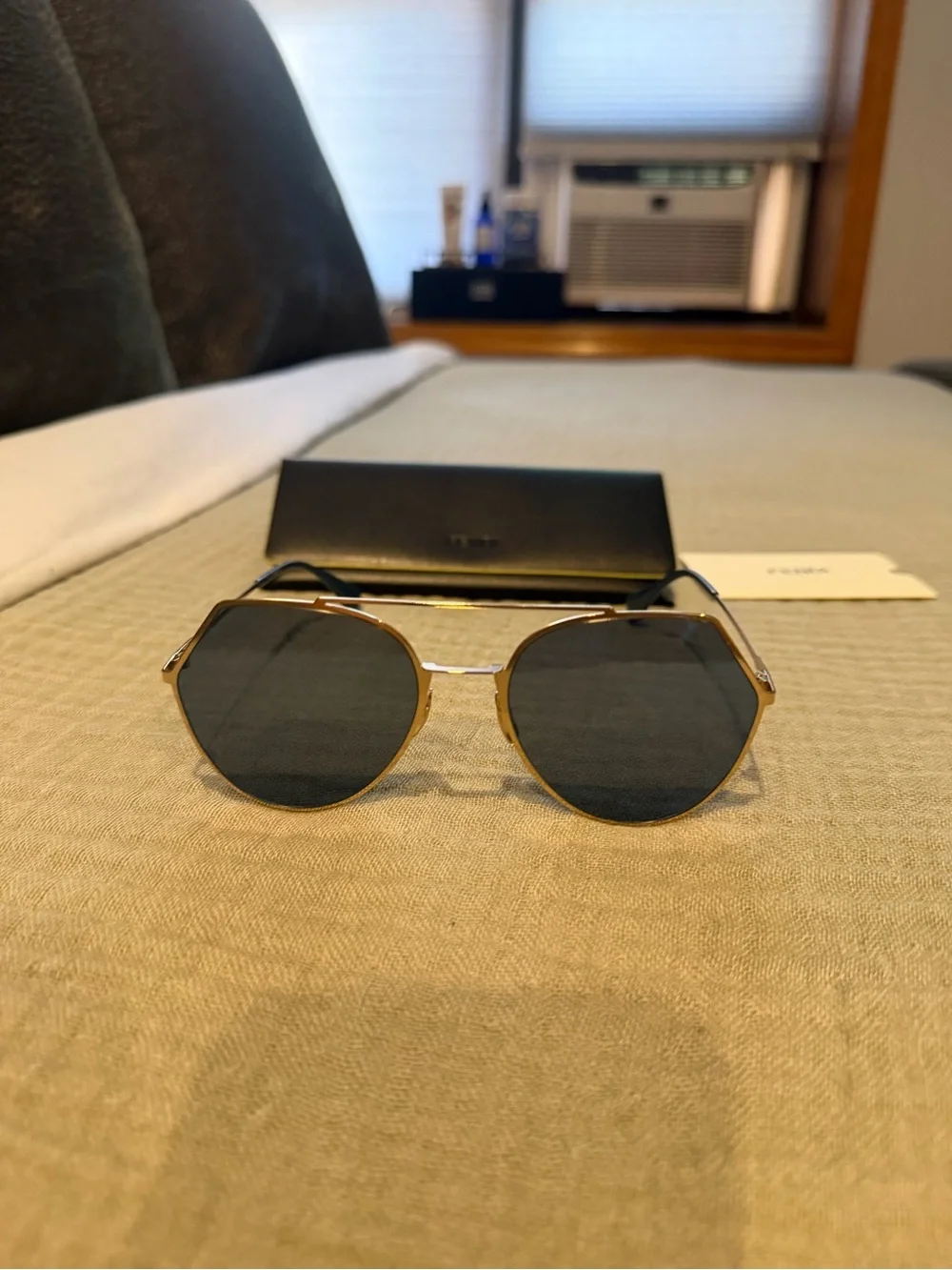 Fendi sunglasses gold